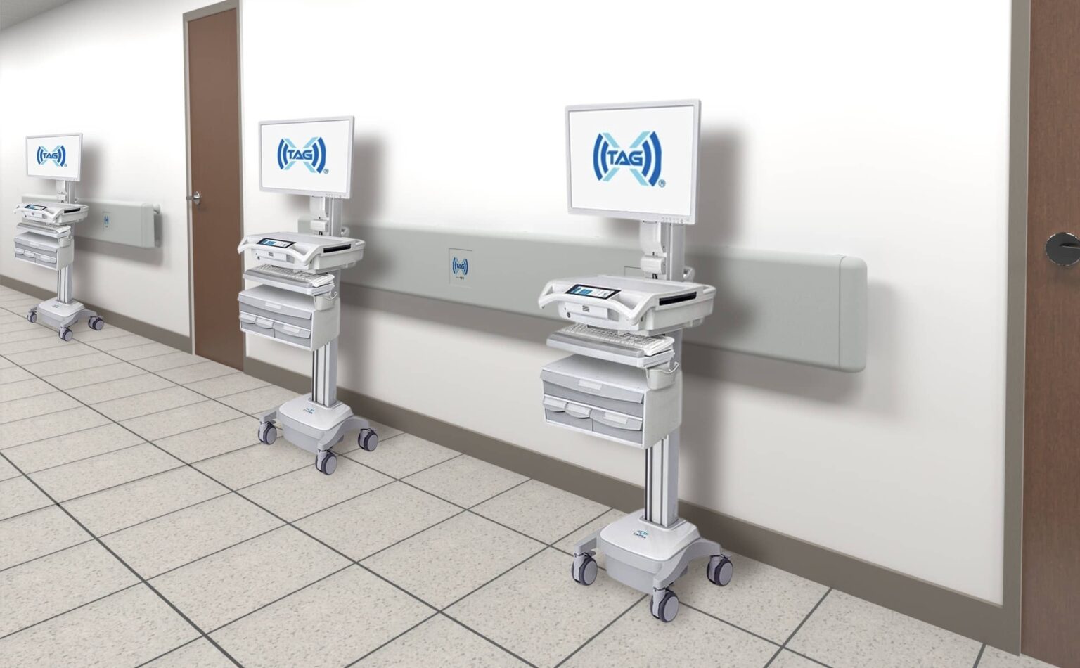 Tag Railing TAG-X® Smart Rail - TAGCarts®